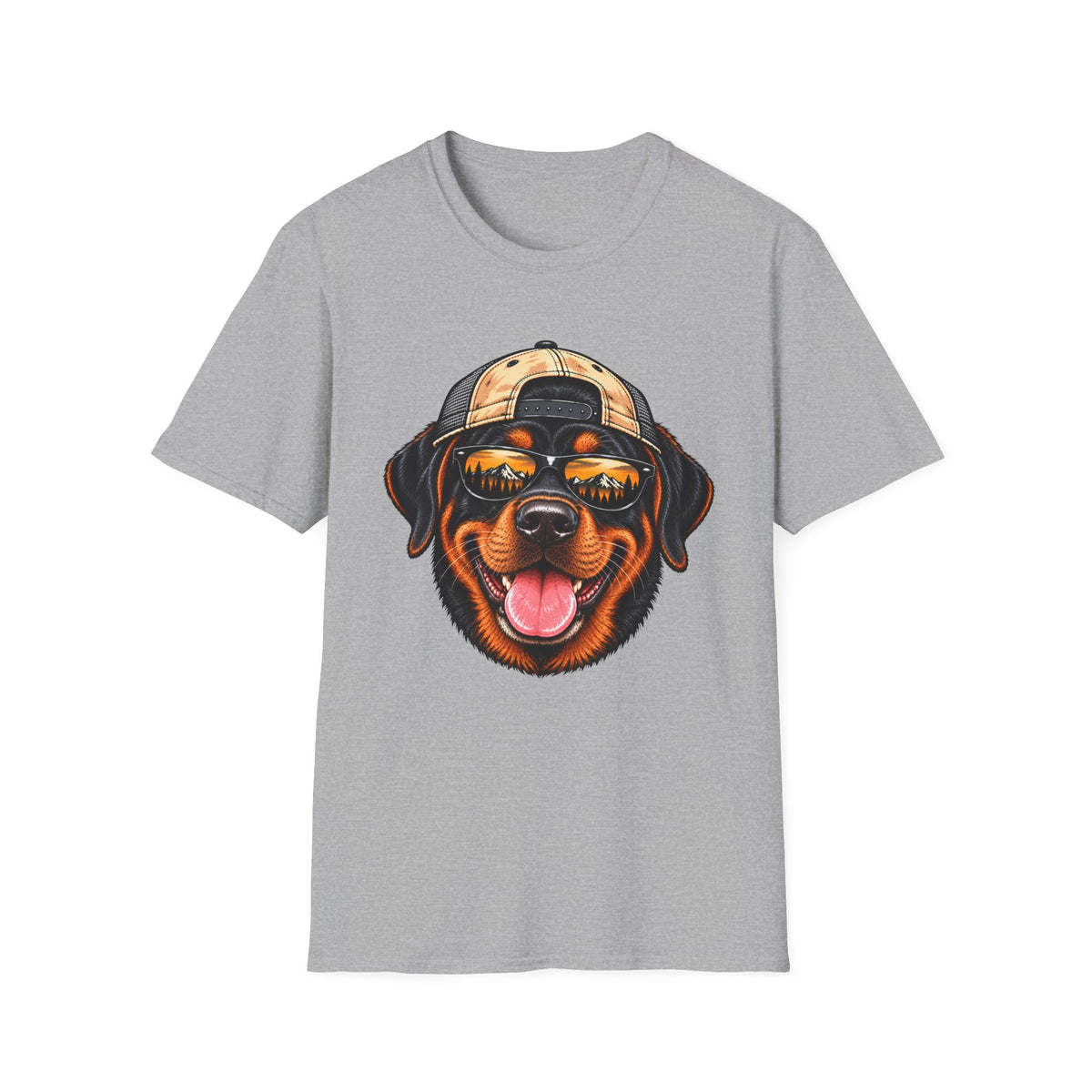 Rottweiler Hat backwards T-Shirt