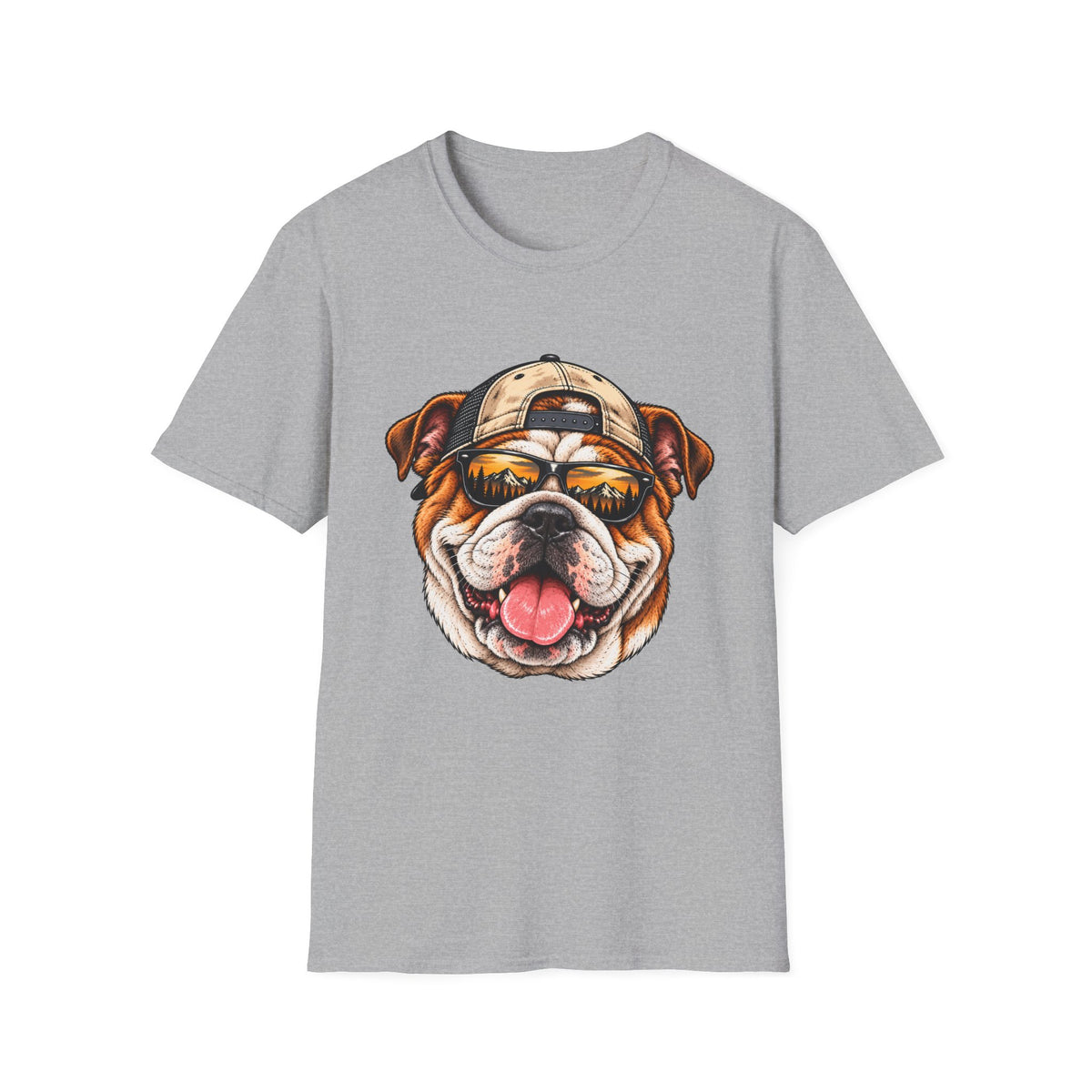 Bulldog Hat backwards T-Shirt