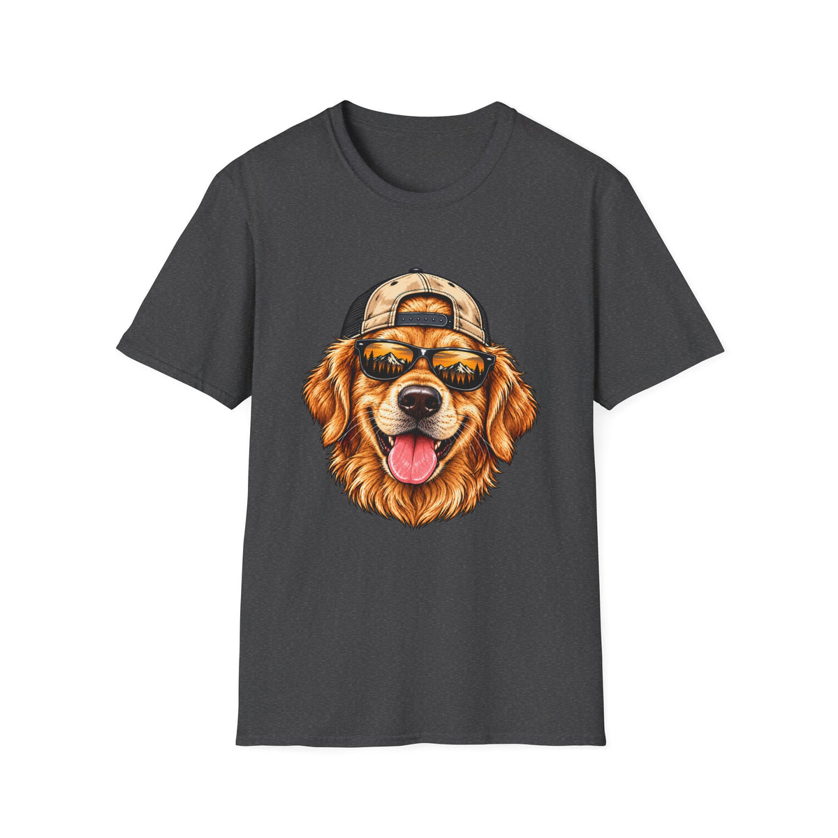Golden Retriever Hat backwards T-Shirt