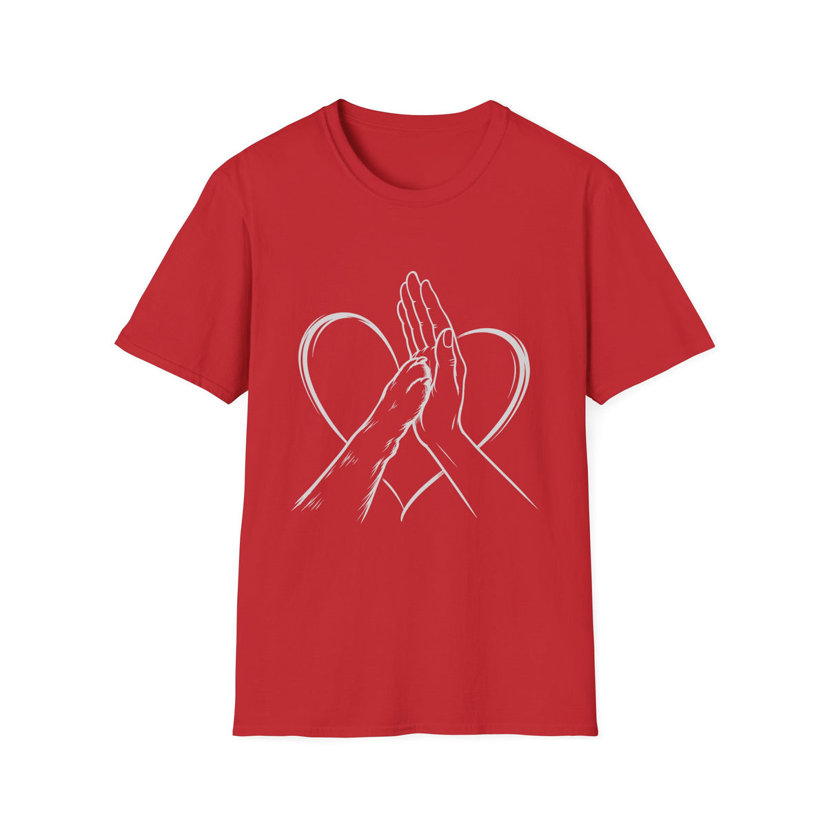 Hand touching Paw T-Shirt