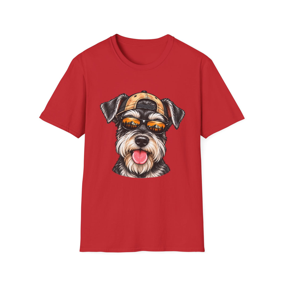 Schnauzer Hat backwards T-Shirt