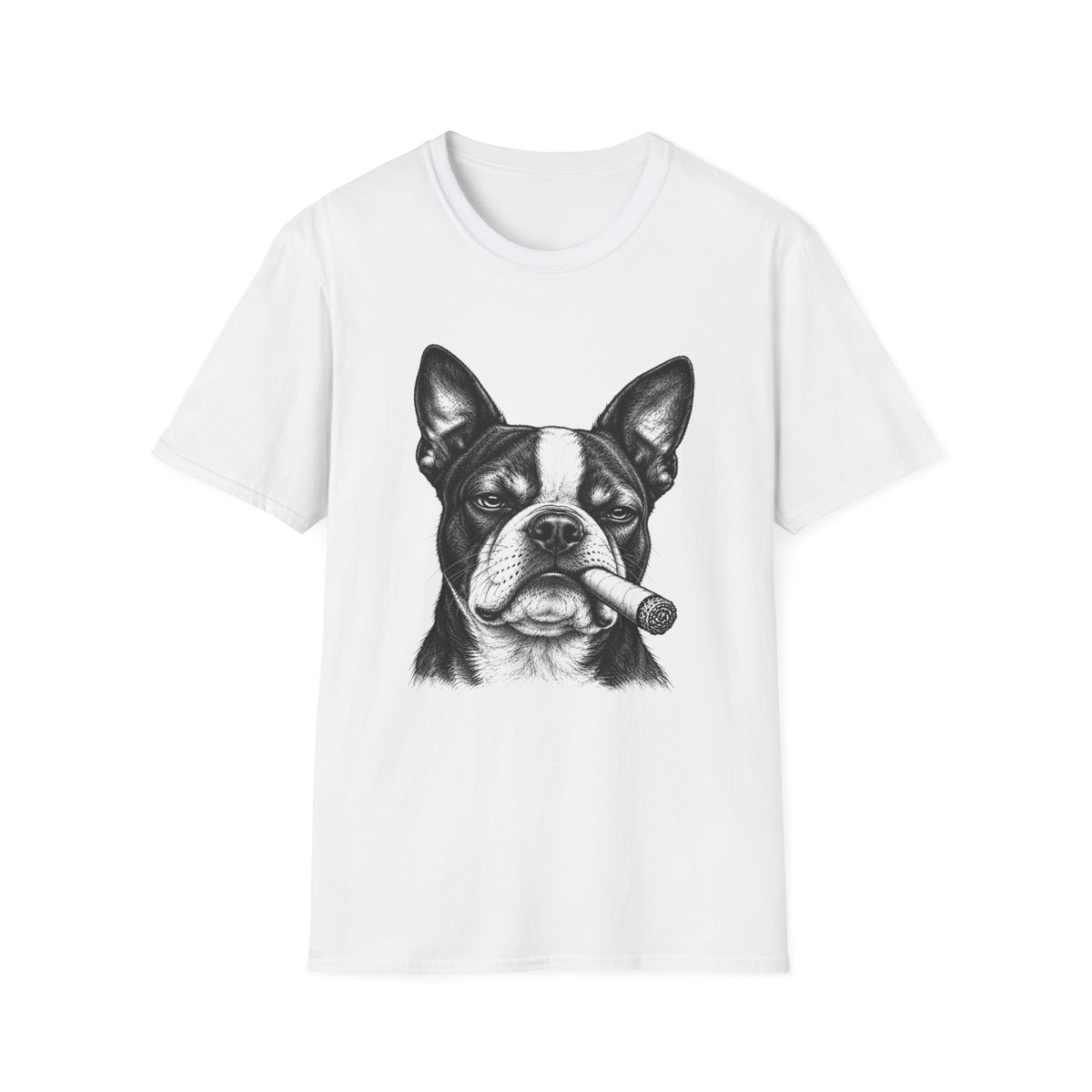 Boston Terrier with a Cigar T-Shirt