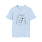 Samoyed Line art T-Shirt