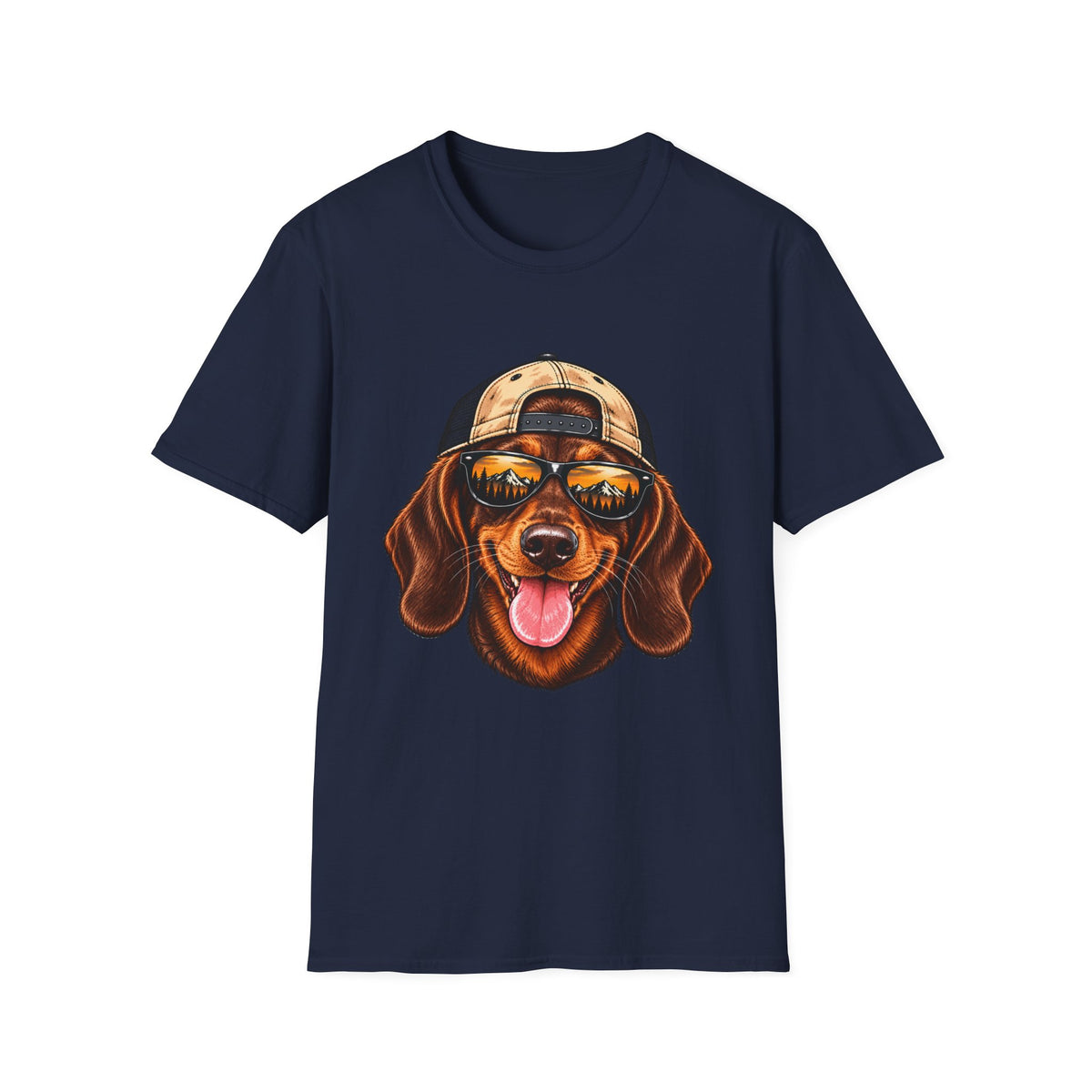 Dachshund Hat backwards T-Shirt