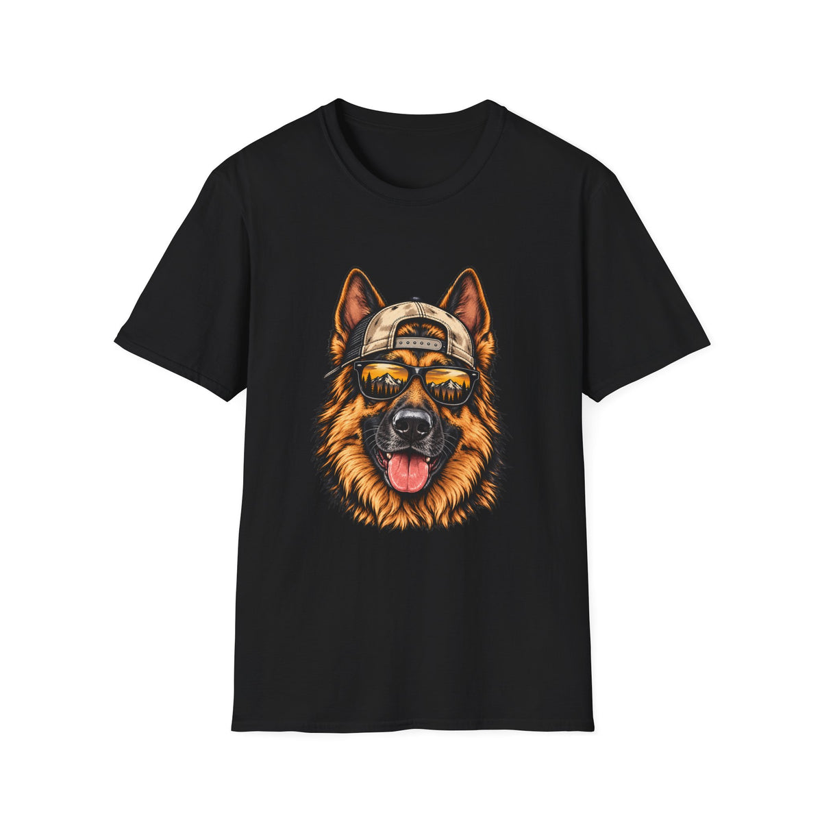 German Shepherd Hat backwards T-Shirt
