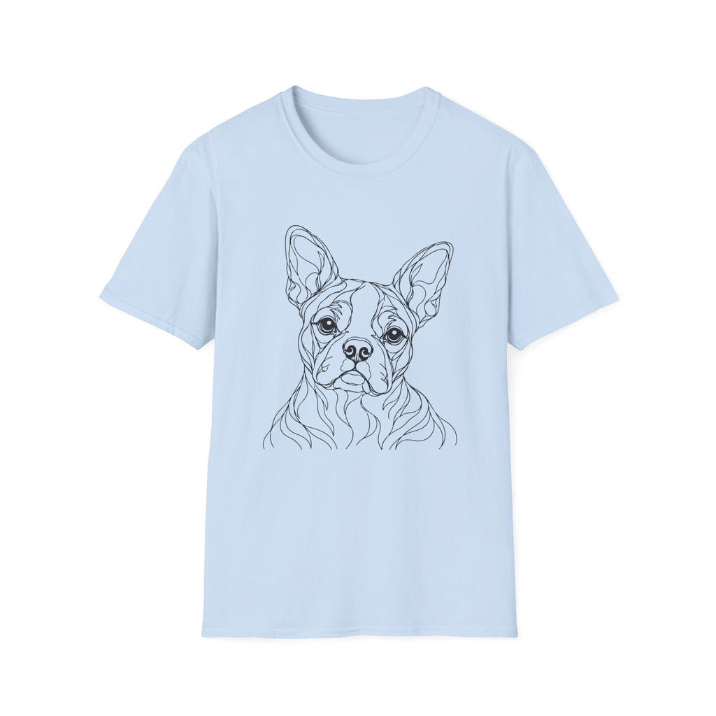 Boston Terrier Line art T-Shirt