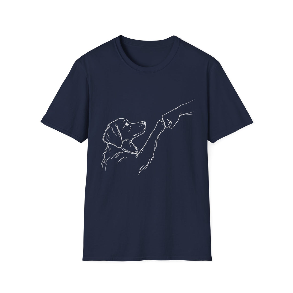 Fist bump Paw (white lines) T-Shirt
