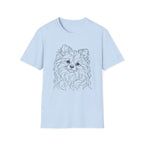 Pomeranian Line art T-Shirt