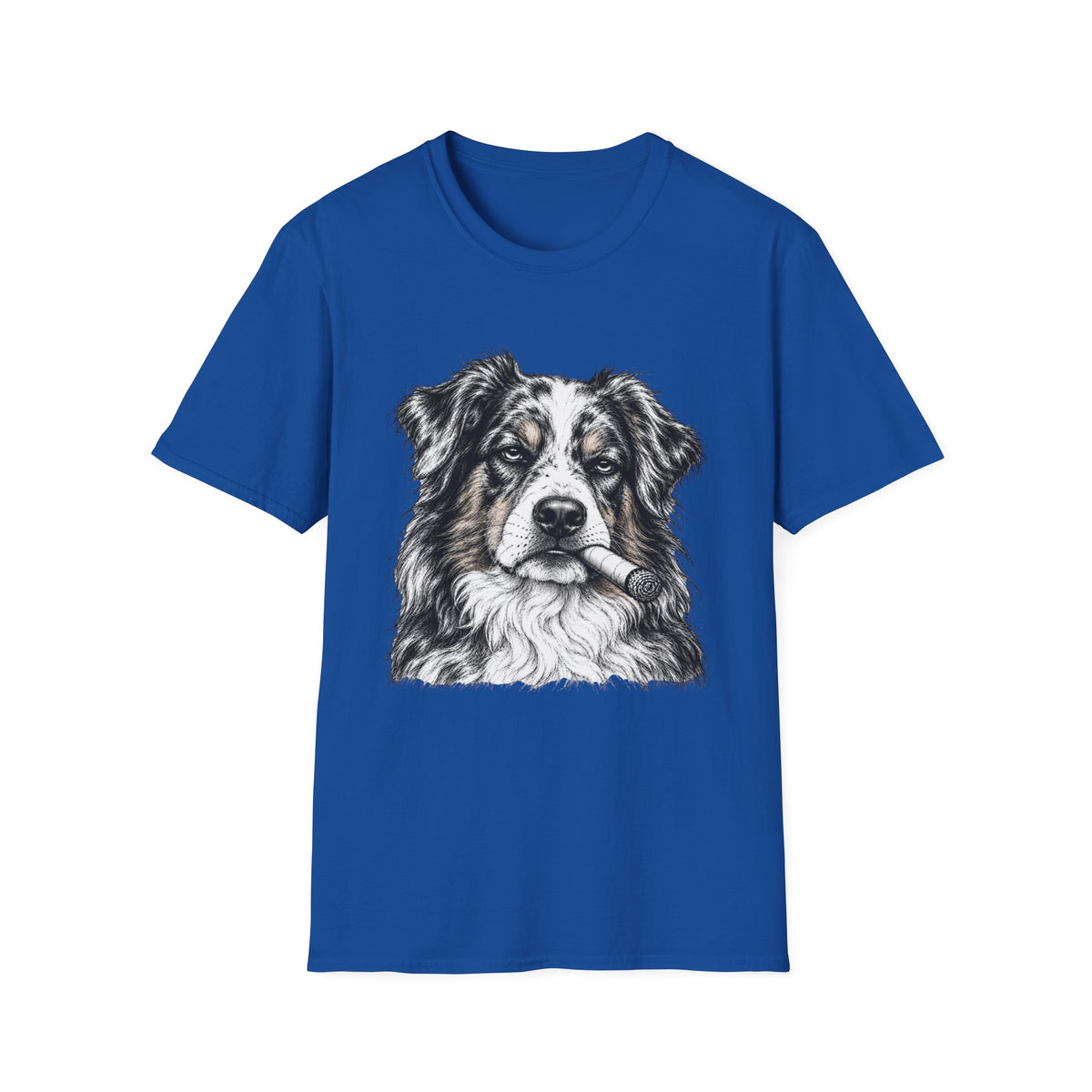 Australian Shepherd with a Cigar T-Shirt