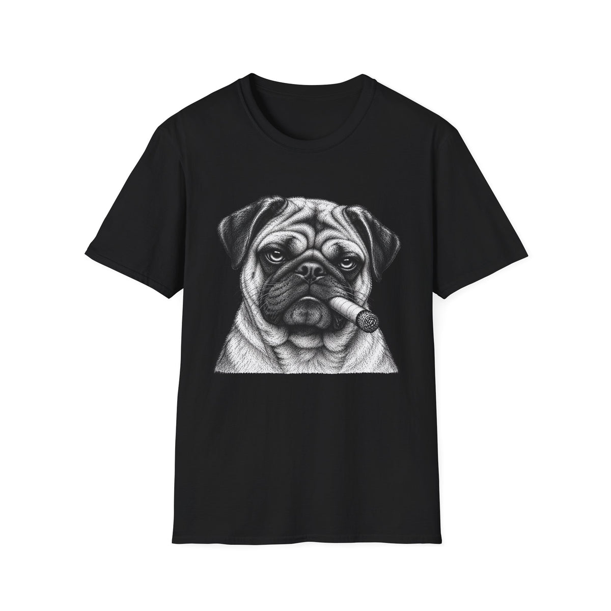 Pug with a Cigar T-Shirt
