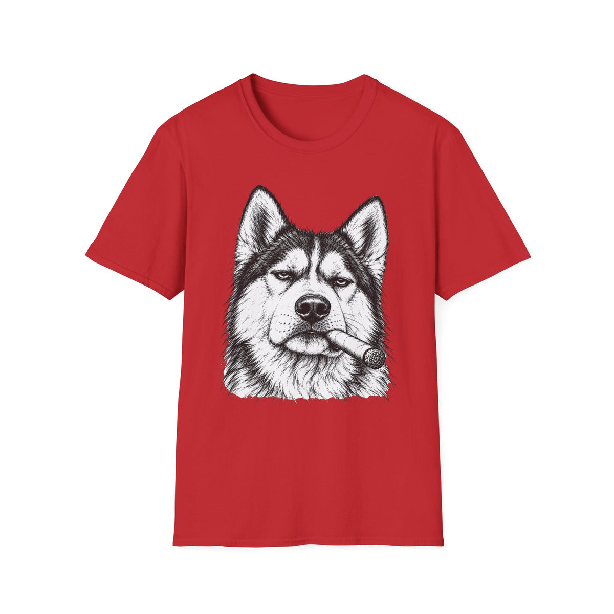 Husky with a Cigar T-Shirt