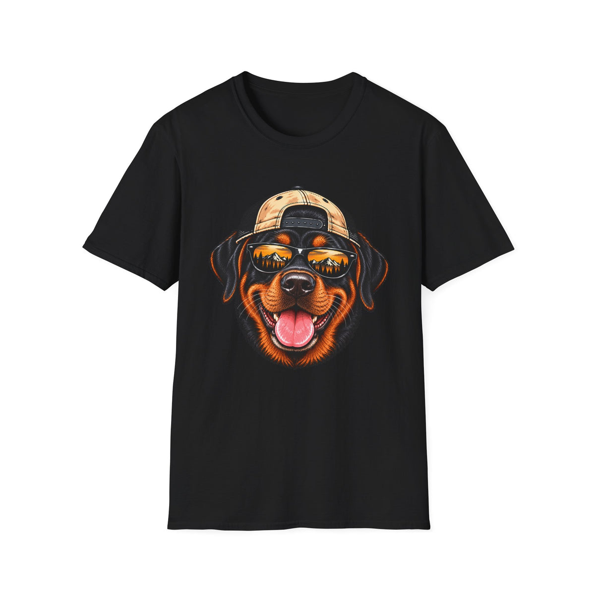 Rottweiler Hat backwards T-Shirt