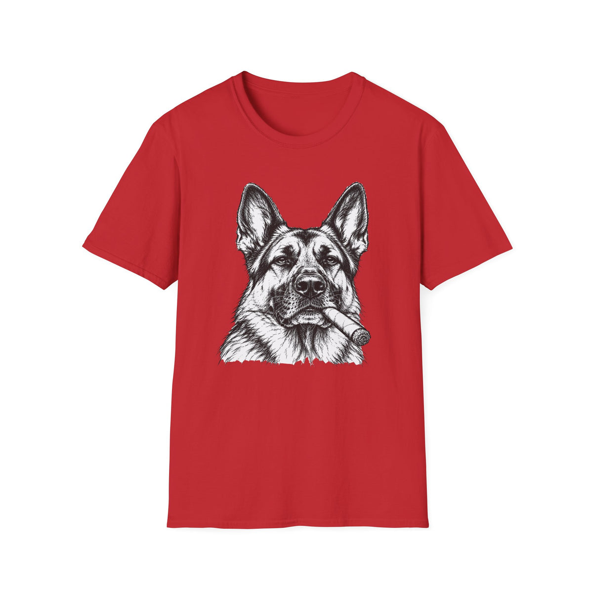 German Shepherd with a Cigar T-Shirt