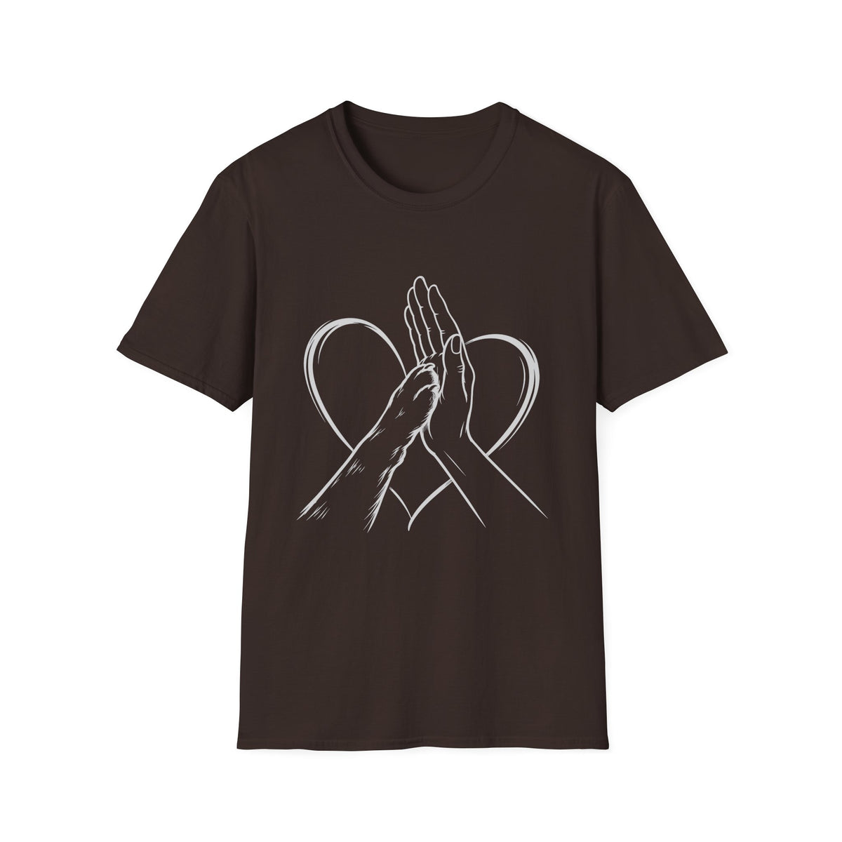 Hand touching Paw T-Shirt