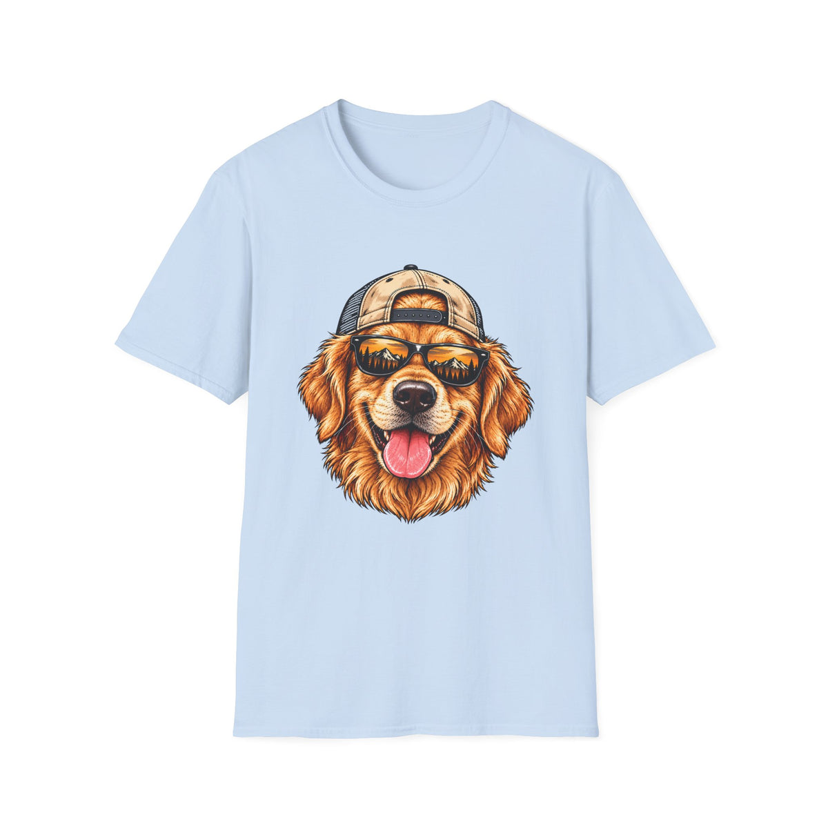Golden Retriever Hat backwards T-Shirt