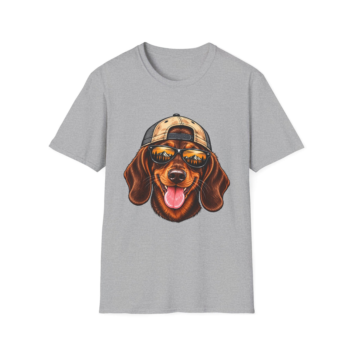 Dachshund Hat backwards T-Shirt