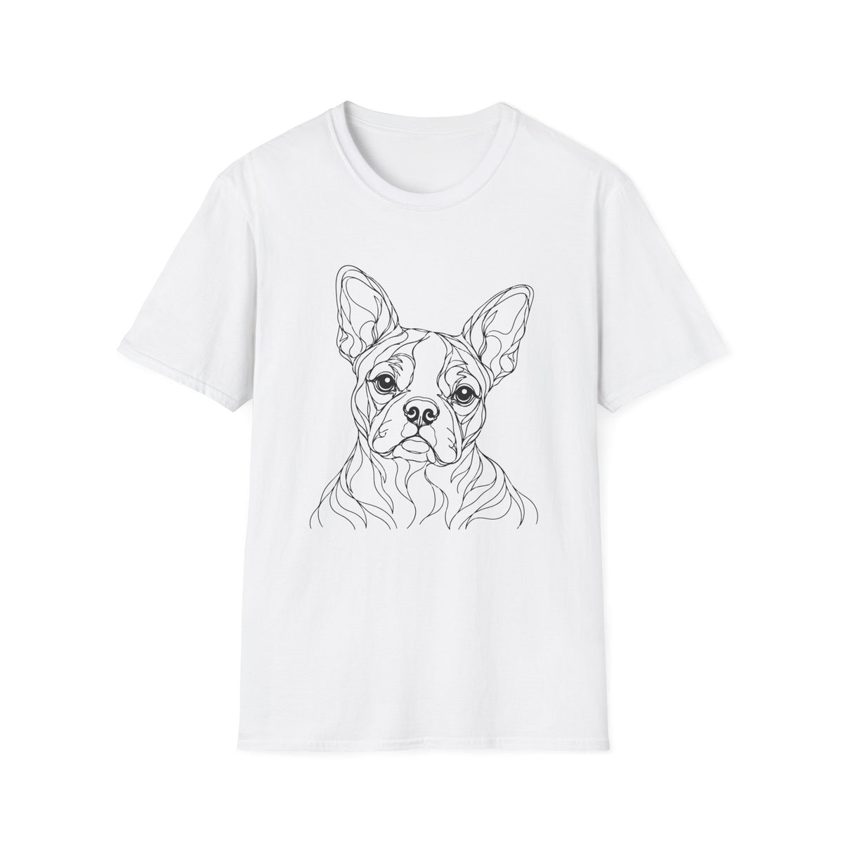Boston Terrier Line art T-Shirt