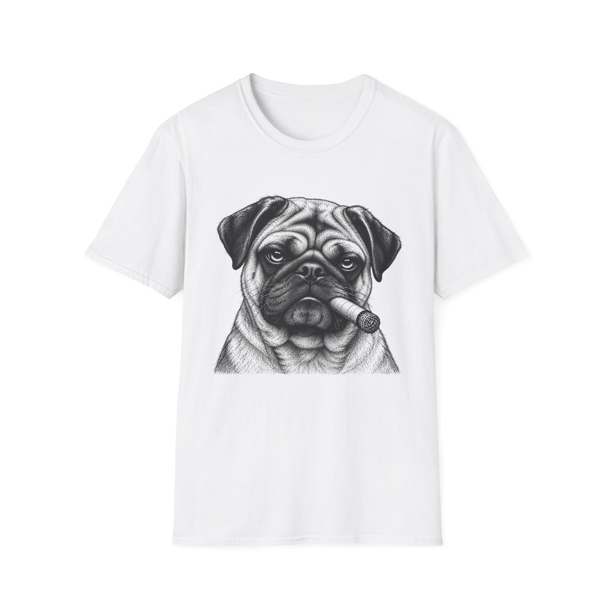 Pug with a Cigar T-Shirt