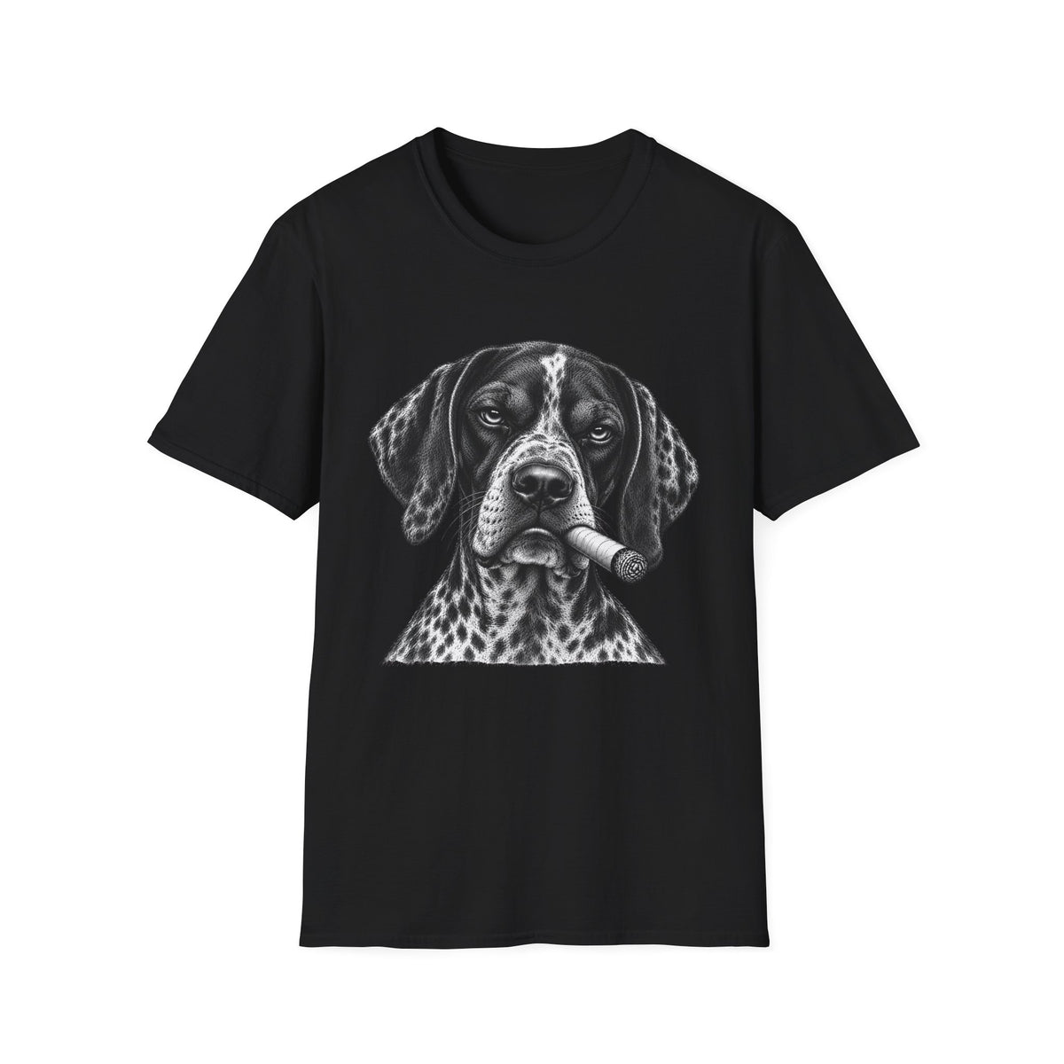 German Shorthaired Pointer with a Cigar T-Shirt