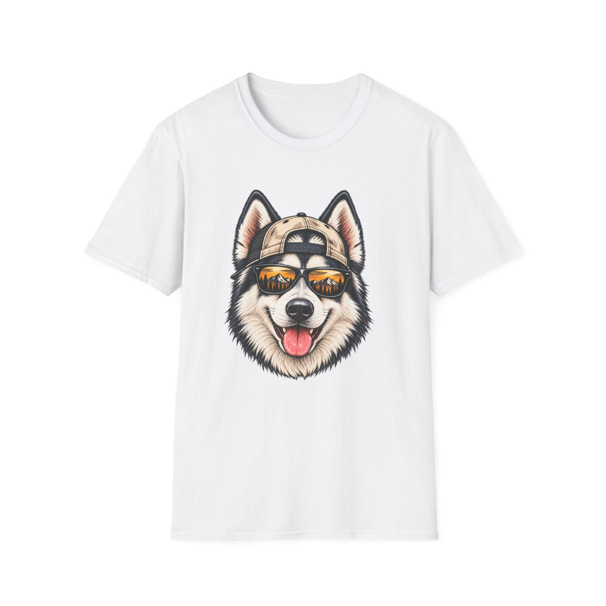 Husky Hat backwards T-Shirt