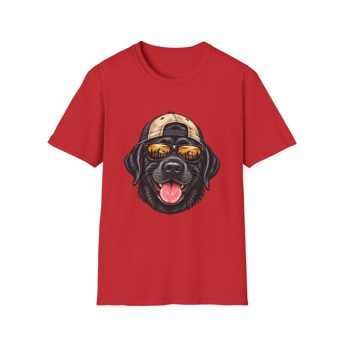 Black Lab Hat backwards T-Shirt
