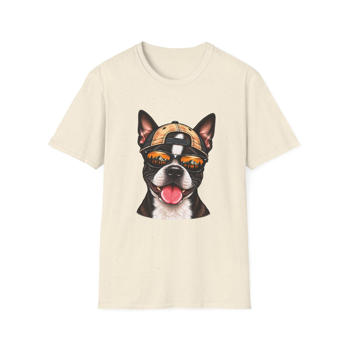Boston Terrier Hat backwards T-Shirt
