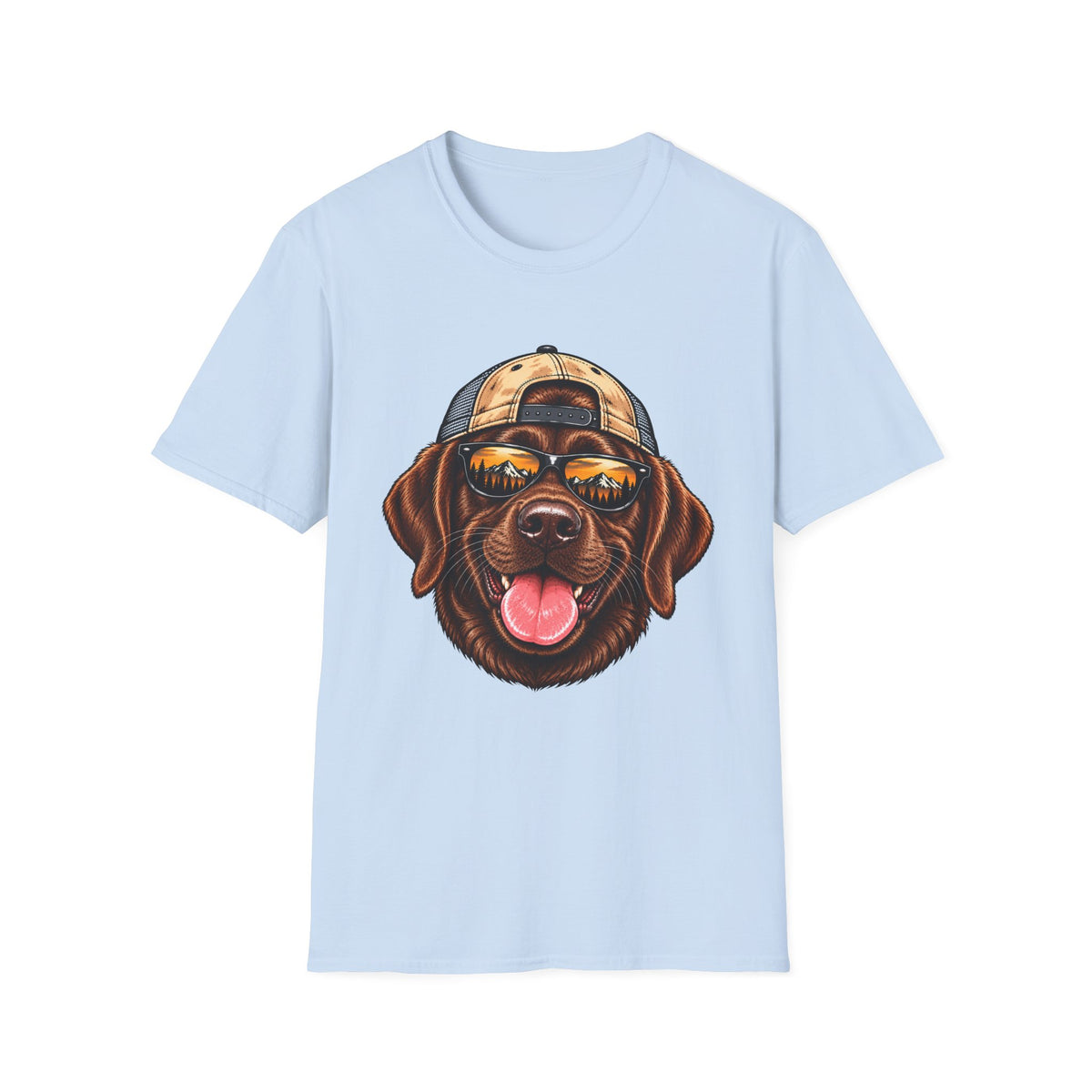 Chocolate Lab Hat backwards T-Shirt