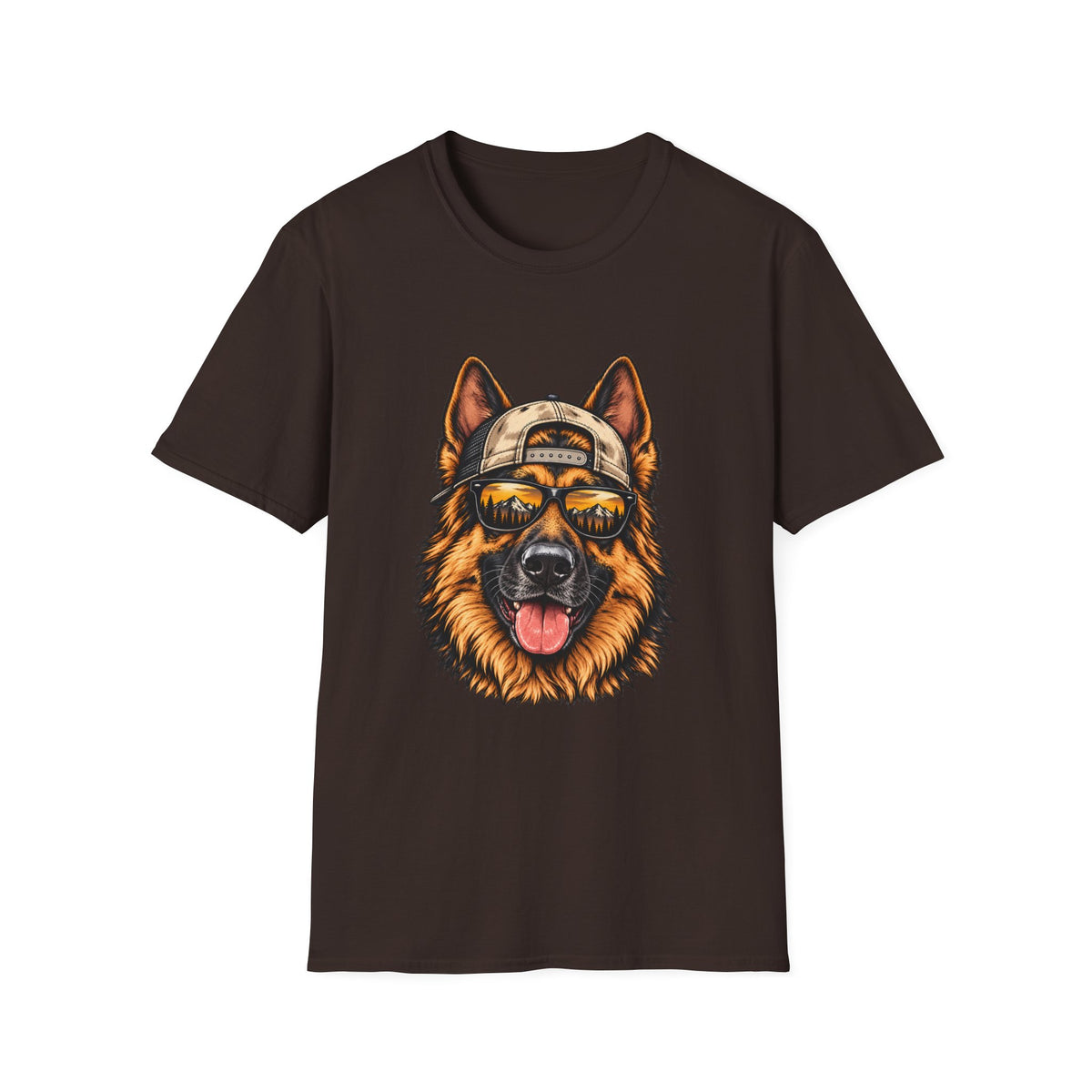 German Shepherd Hat backwards T-Shirt