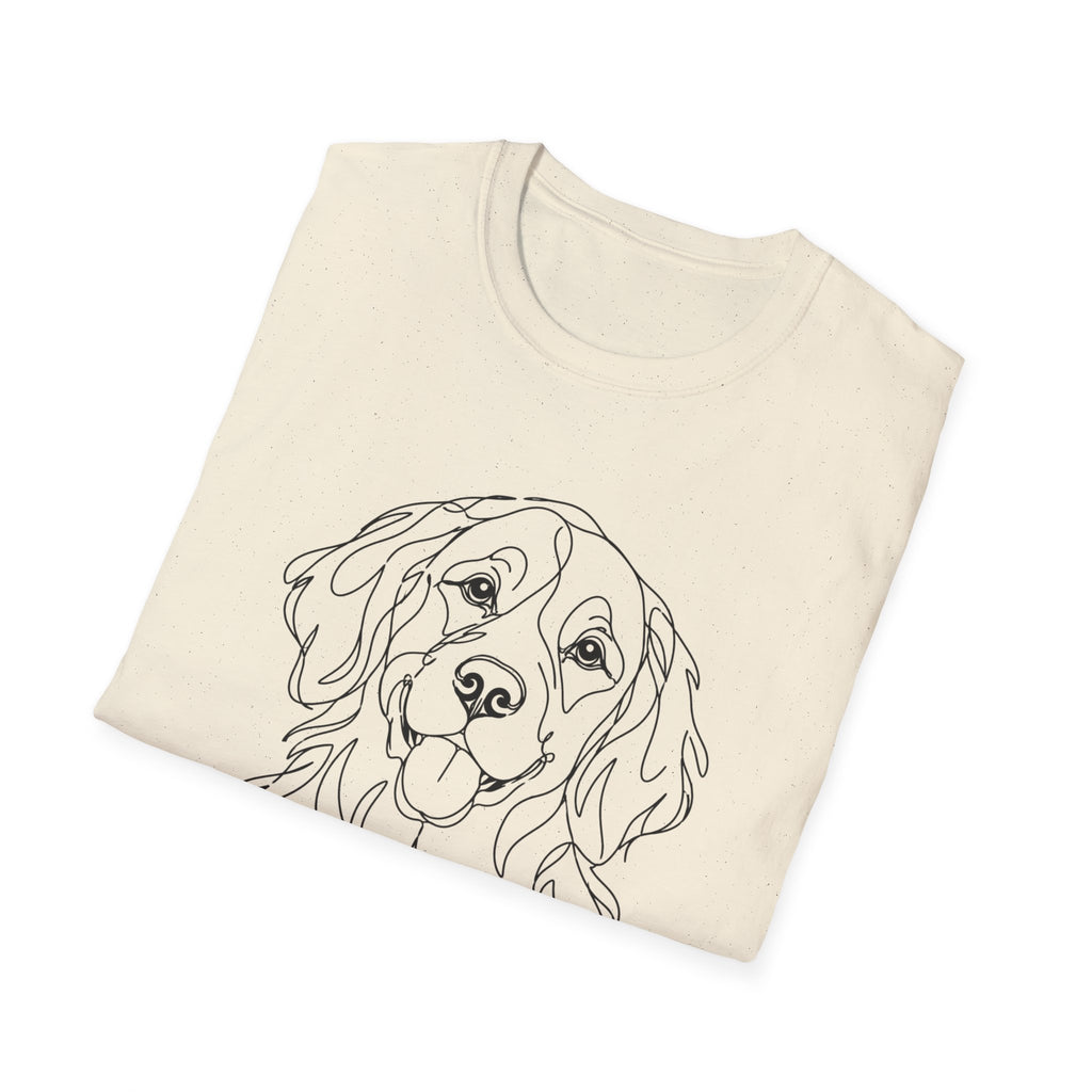 Golden Retriever Line art T-Shirt
