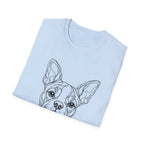 Boston Terrier Line art T-Shirt