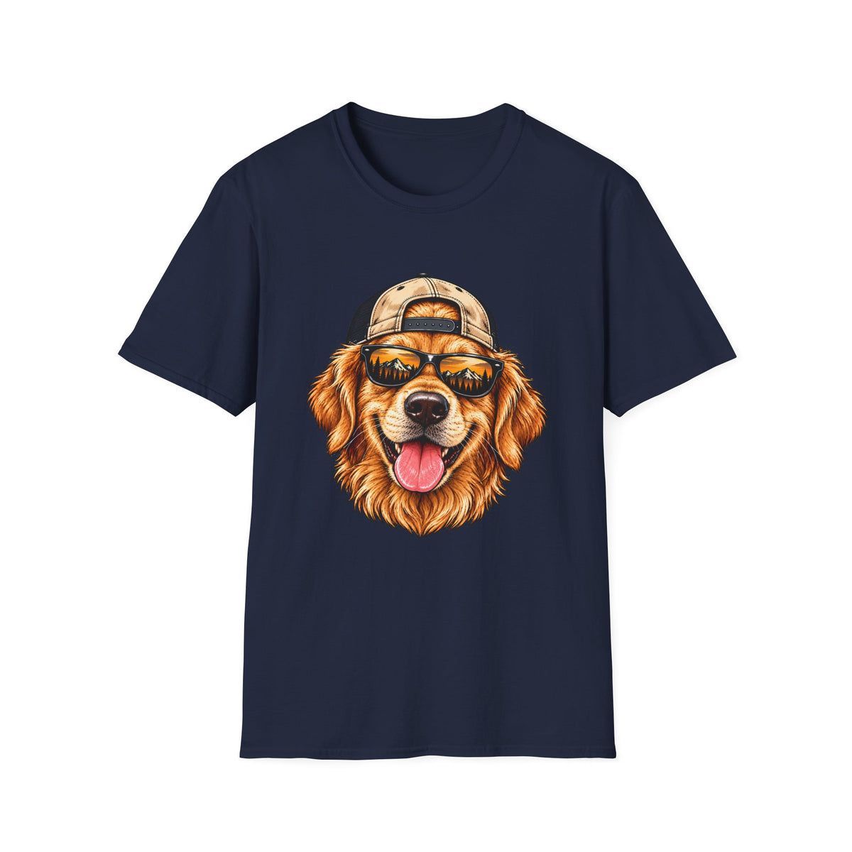 Golden Retriever Hat backwards T-Shirt