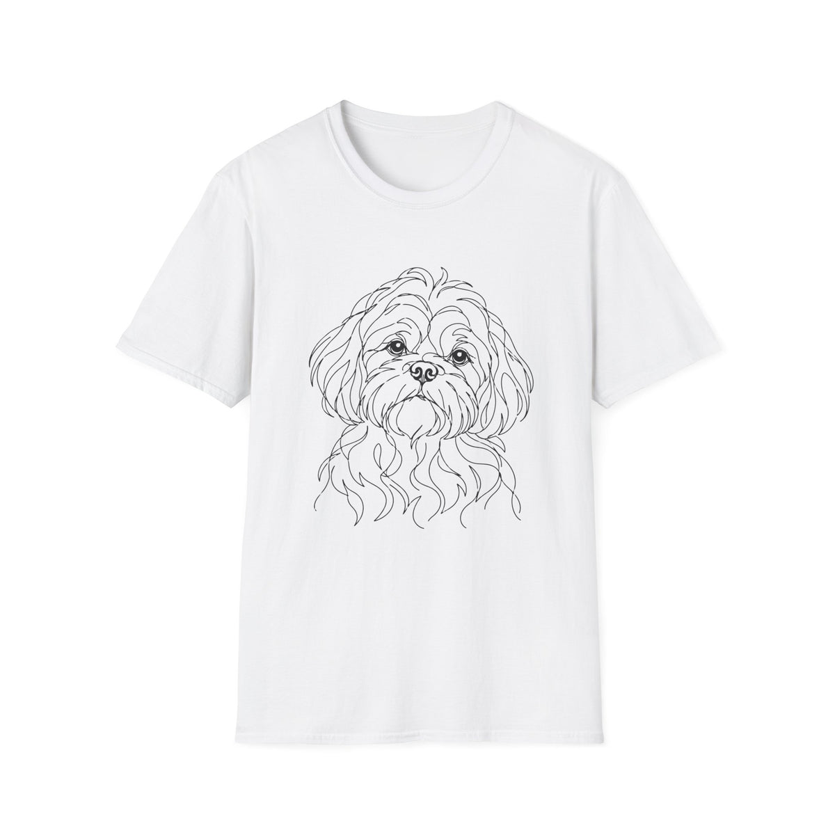 Shih Tzu Line art T-Shirt