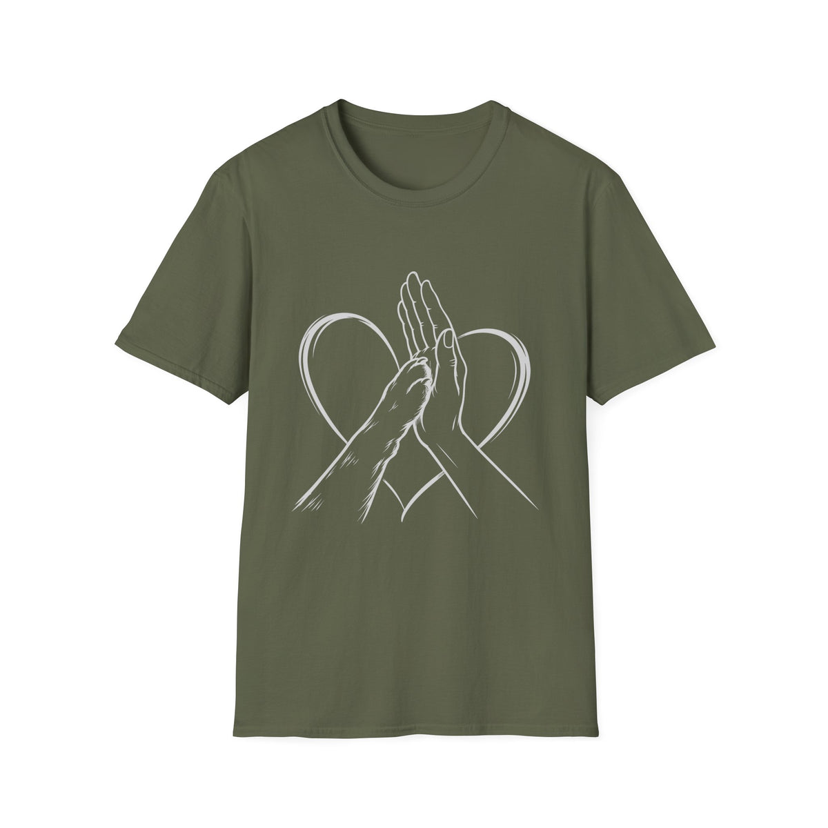 Hand touching Paw T-Shirt