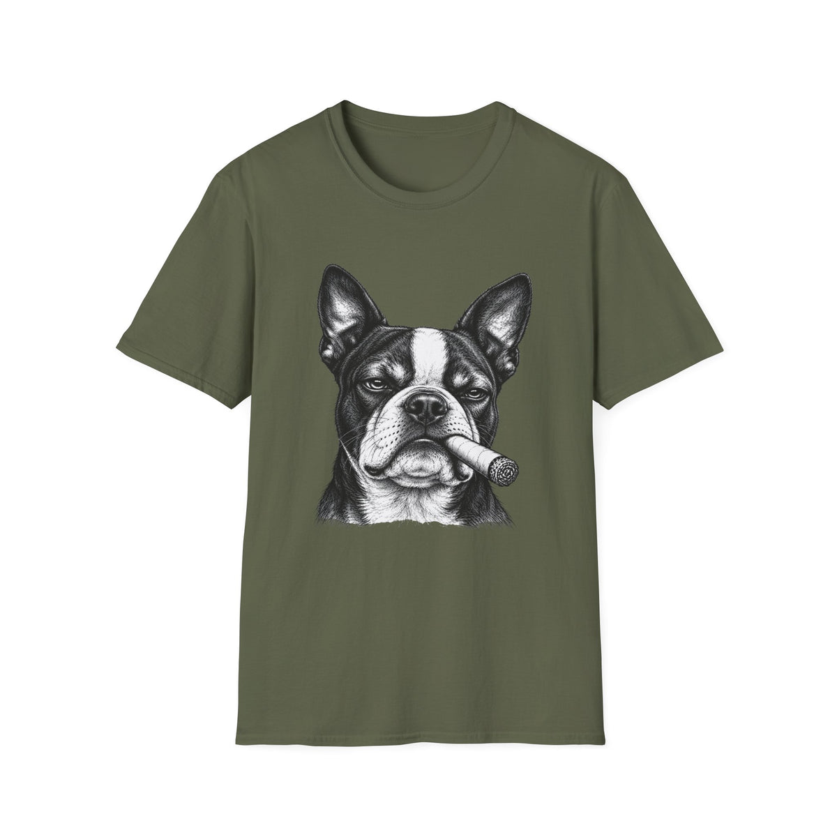 Boston Terrier with a Cigar T-Shirt