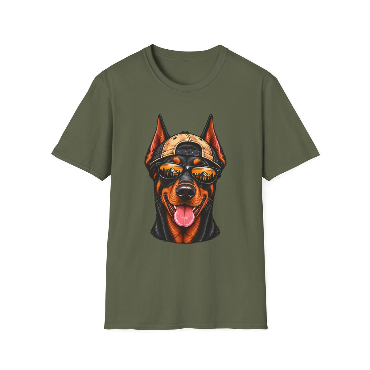 Doberman Pinscher Hat backwards T-Shirt