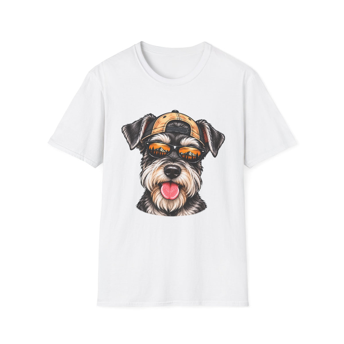 Schnauzer Hat backwards T-Shirt