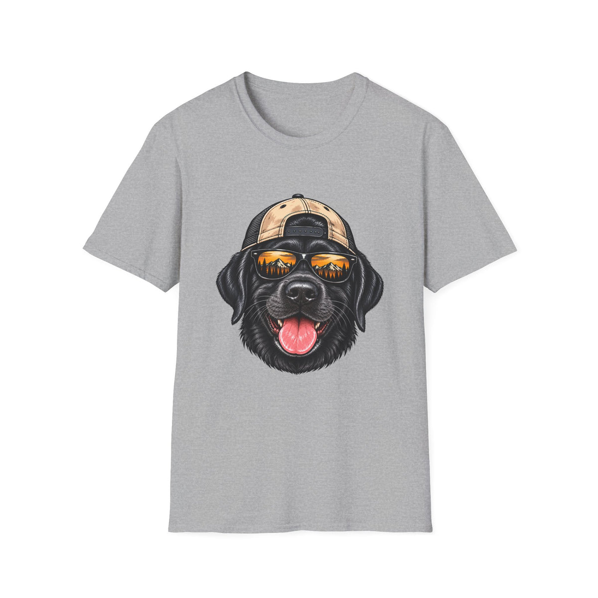 Black Lab Hat backwards T-Shirt
