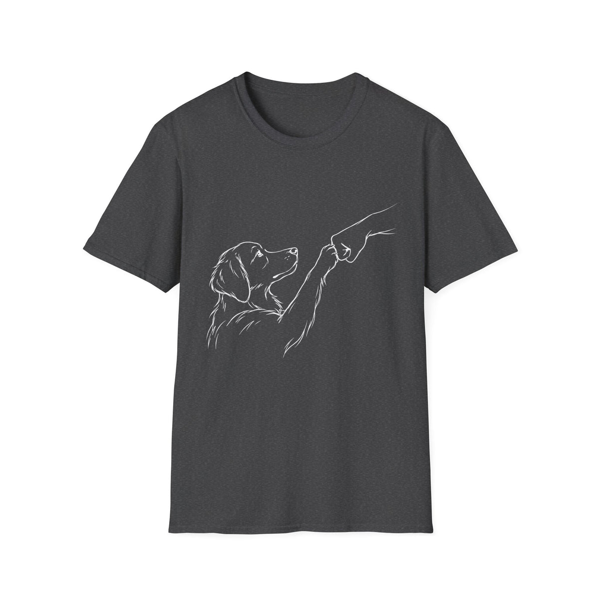 Fist bump Paw (white lines) T-Shirt