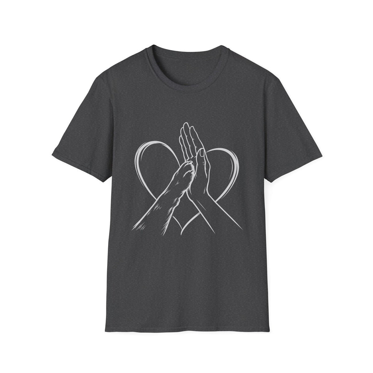 Hand touching Paw T-Shirt
