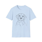 Labrador Retriever Line art T-Shirt