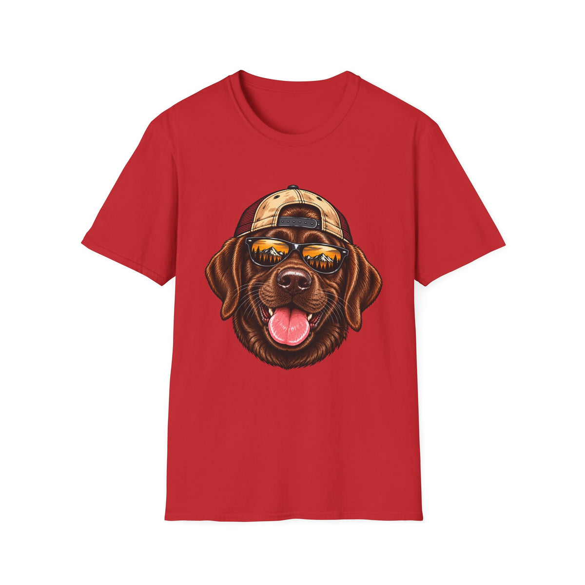 Chocolate Lab Hat backwards T-Shirt