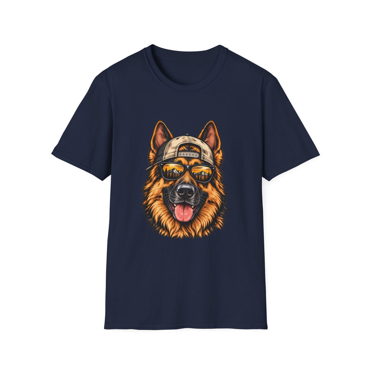 German Shepherd Hat backwards T-Shirt