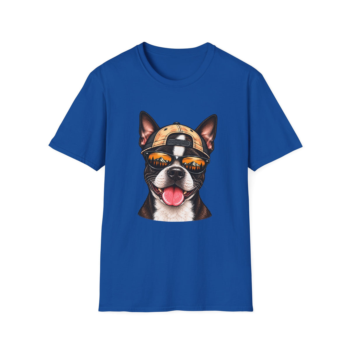 Boston Terrier Hat backwards T-Shirt