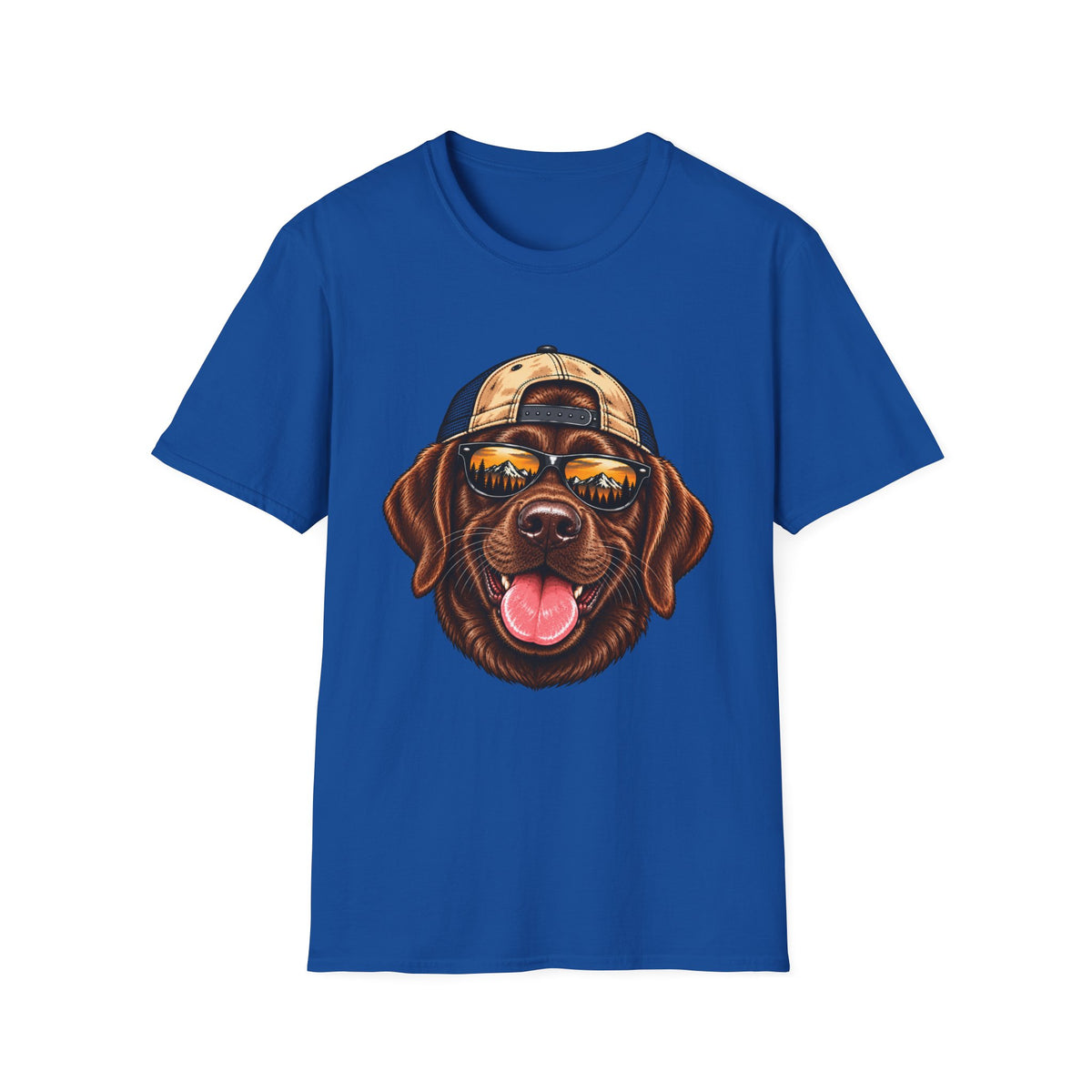 Chocolate Lab Hat backwards T-Shirt