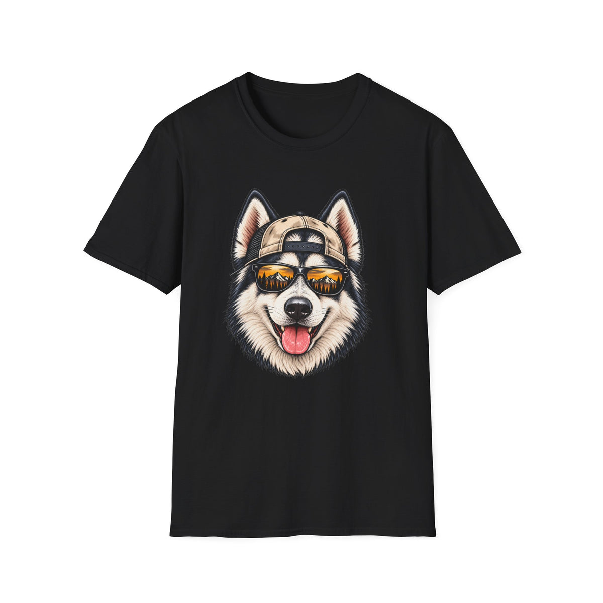 Husky Hat backwards T-Shirt