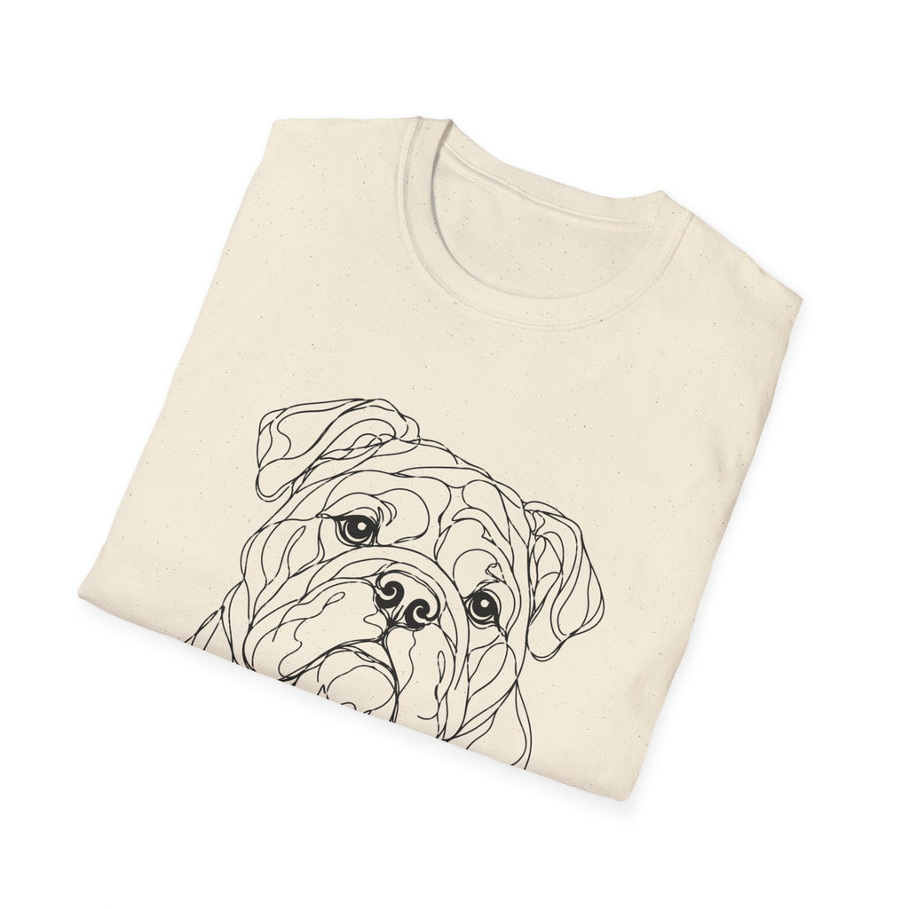 English Bulldog Line art T-Shirt