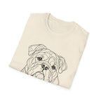 English Bulldog Line art T-Shirt