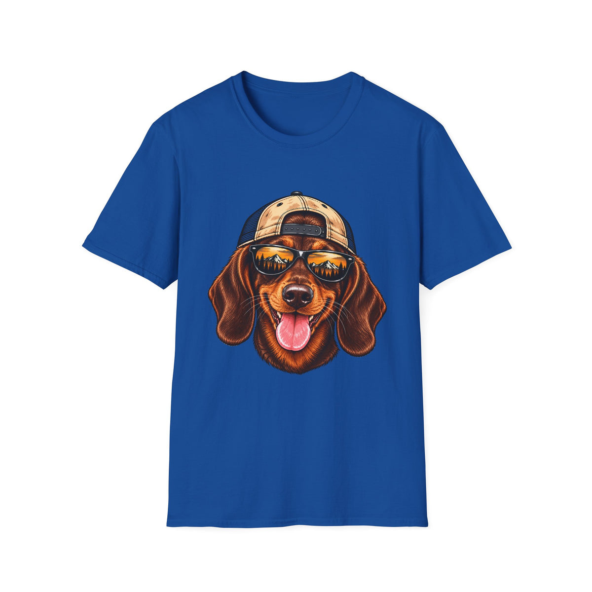 Dachshund Hat backwards T-Shirt