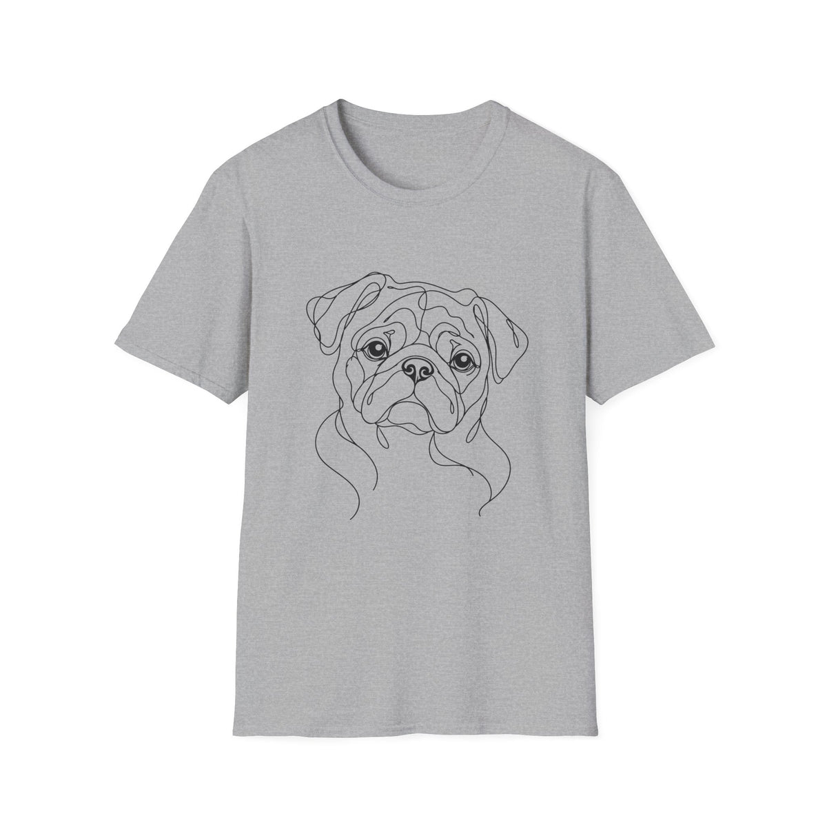 Pug Line art T-Shirt