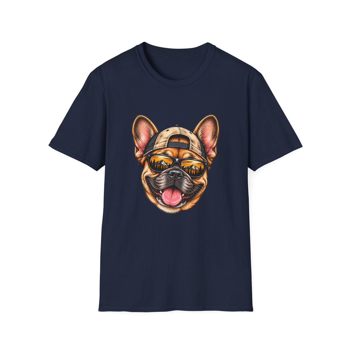 French Bulldog Hat backwards T-Shirt